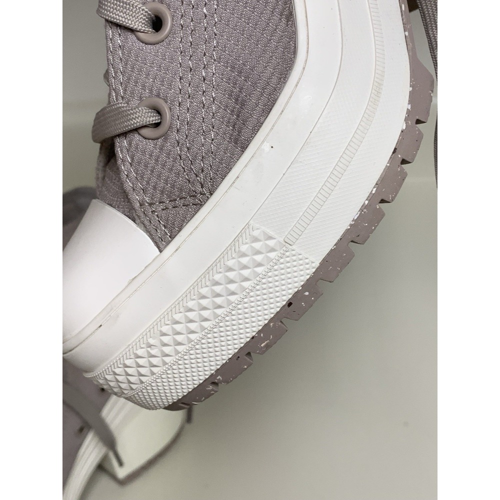 Converse Chuck 70 De Luxe Shoes Women's 6 Gray White Chunky Heel Platform Boots - Picture 16 of 16